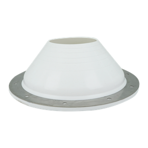 Large PIPETITE wall boot, size 5, designed to seal openings ranging from 3.94 to 7.09 inches, ideal for maintaining hygiene standards.