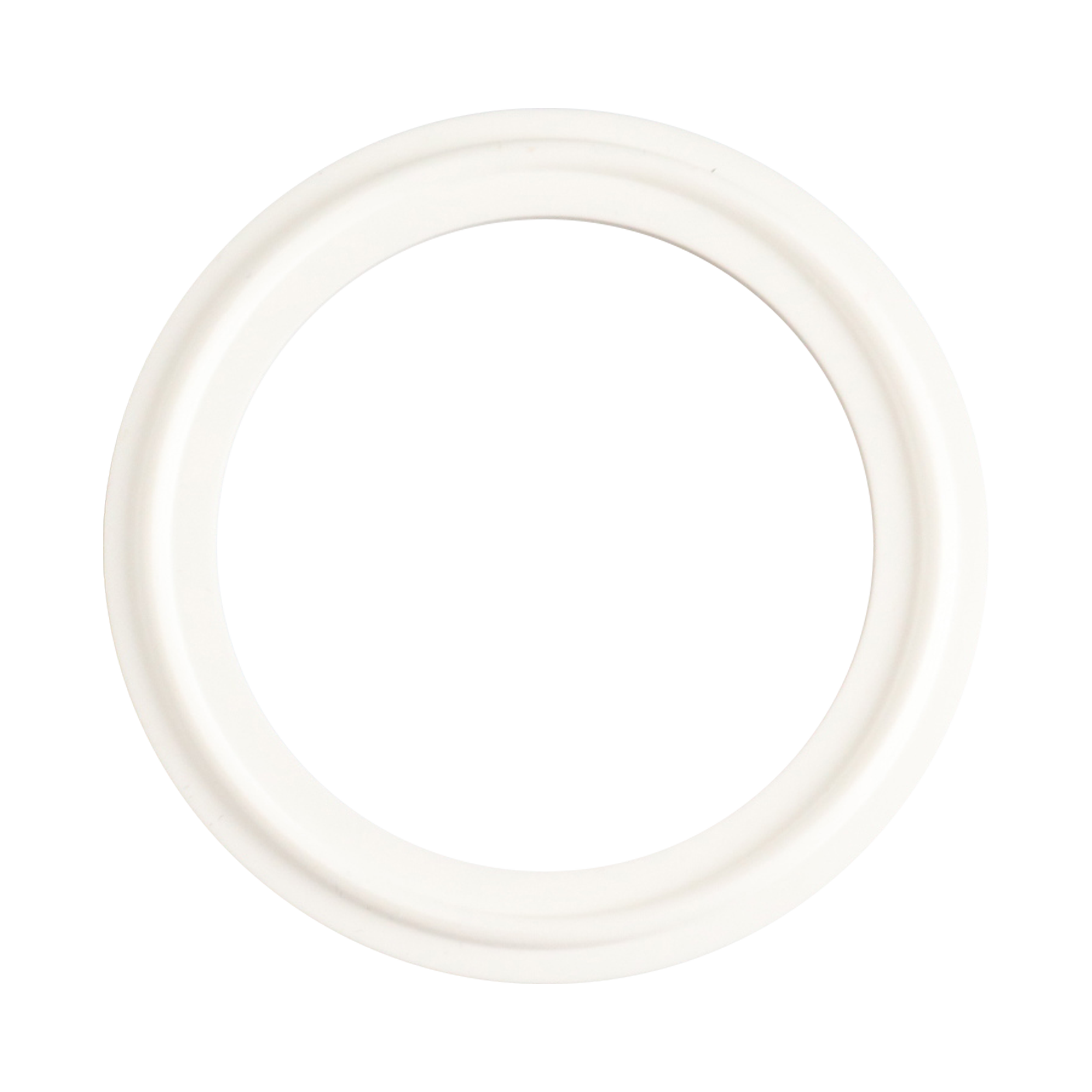 Gasket 1.5" tri-clamp white platinum cured silicone USP class VI
