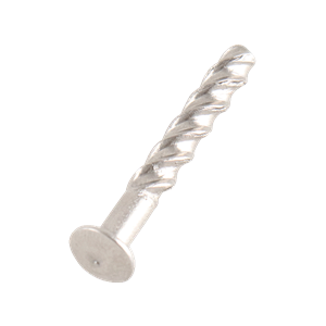 Fluted PIPETITE anchor drive, made from 316 stainless steel, with a 1.5-inch overall length, designed for secure and hygienic installations.