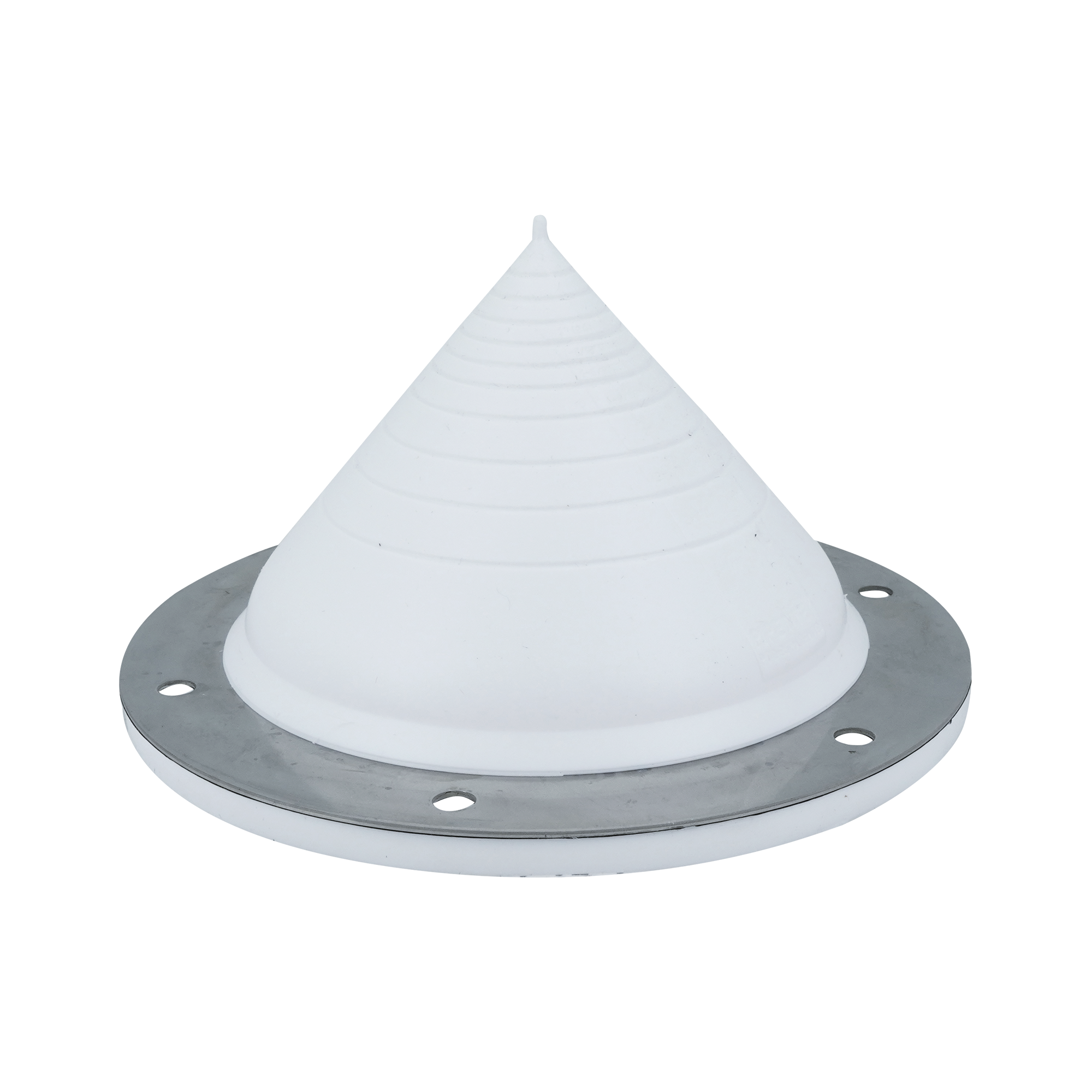 Durable PIPETITE wall boot, size 3, accommodates full cone seals from 0 to 3.74 inches, designed for hygienic environments.