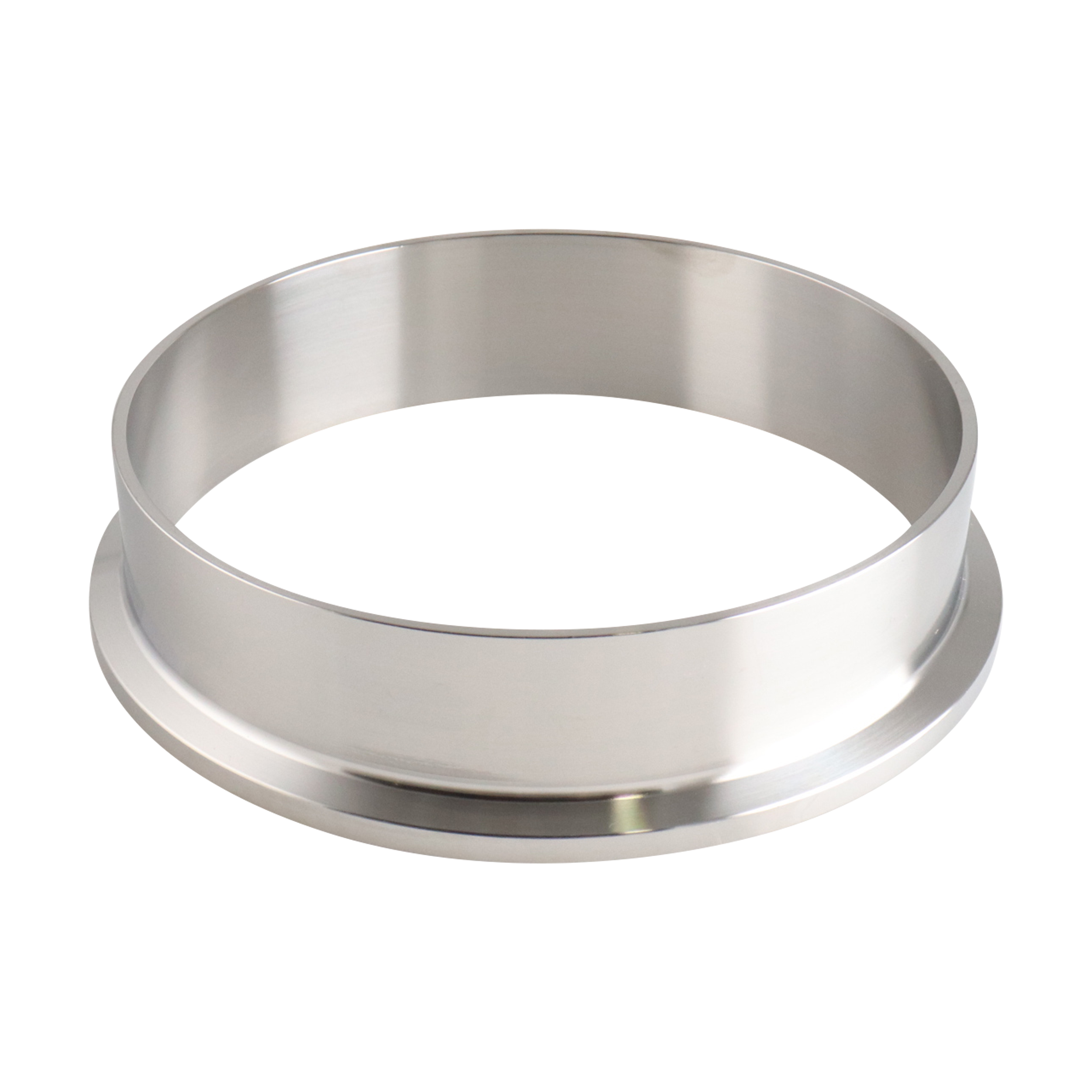 6-inch Tri-Clamp ferrule, made from 316L stainless steel, with 1.5-inch overall length and 32RA interior and exterior surface finish