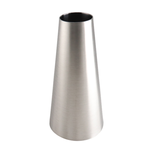 Concentric Reducer, 4-inch x 2.5-inch, Butt Weld connection, made of 304 stainless steel, 6 inches long, 32RA internal and external surface finish.