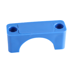 Insert for Group 6 tube support, 2-inch size, made from polypropylene material.