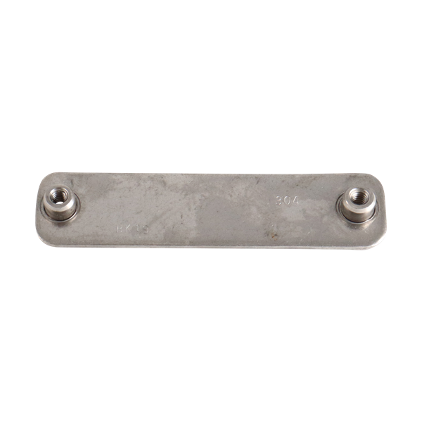 weld plate for Group 7 tube support, made from 304 stainless steel