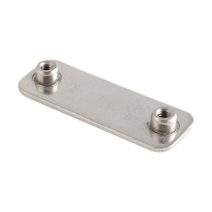 weld plate for Group 6 tube support, made from 304 stainless steel