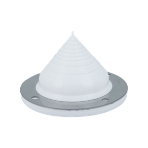 Flexible PIPETITE wall boot, size 2, accommodates full cone seals ranging from 0 to 2.56 inches, designed for hygienic applications.