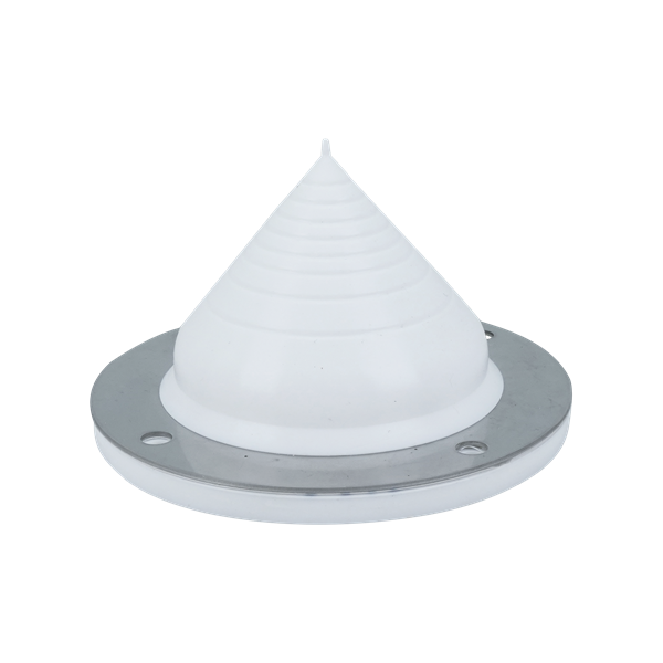 Flexible PIPETITE wall boot, size 2, accommodates full cone seals ranging from 0 to 2.56 inches, designed for hygienic applications.