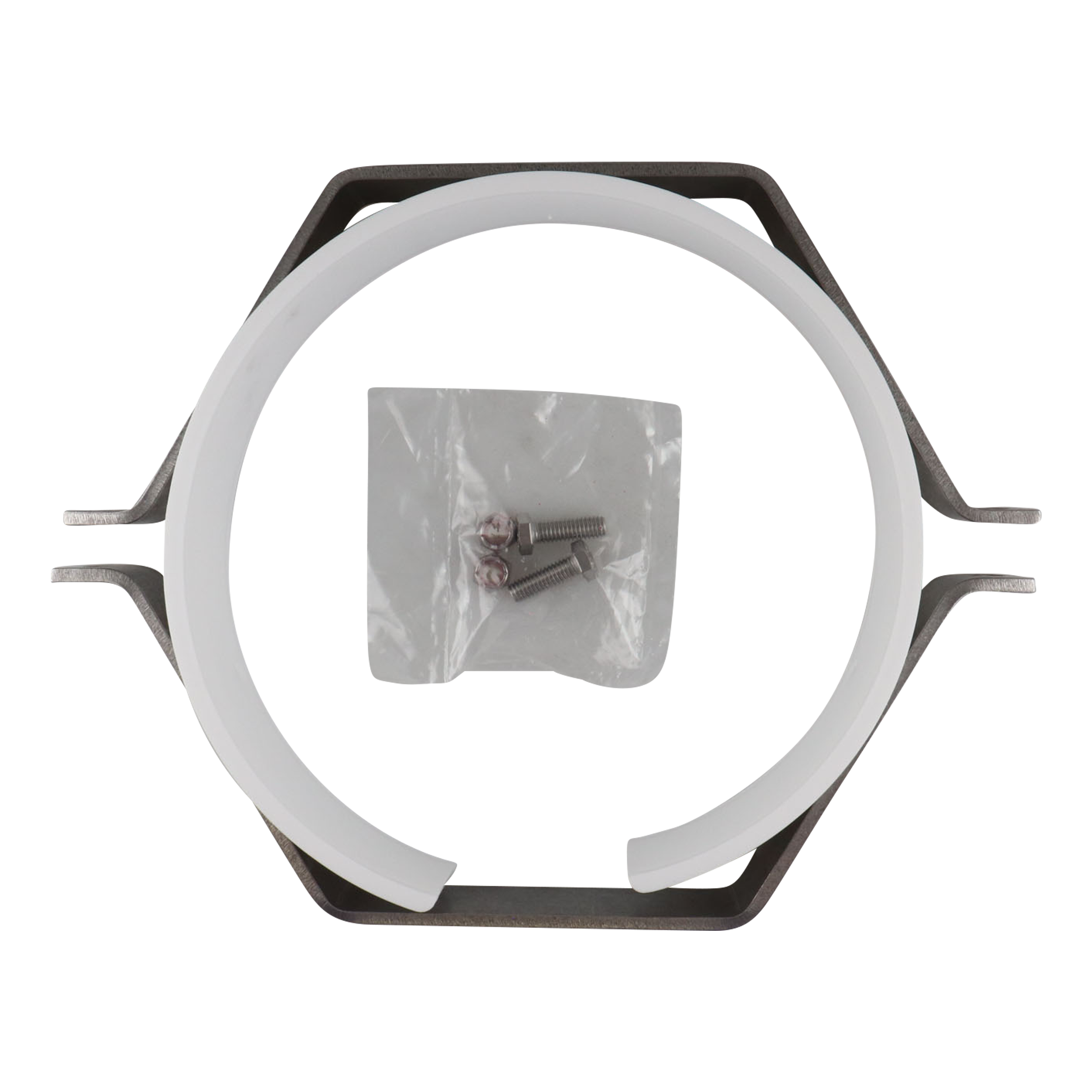 Hex hanger assembly 8" pipe polypropylene PP insert 329F made in the USA