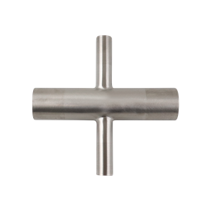 Reducing cross 1x0.5 butt weld 316L 20Ra inner diameter 32Ra outer diameter BPE SF1