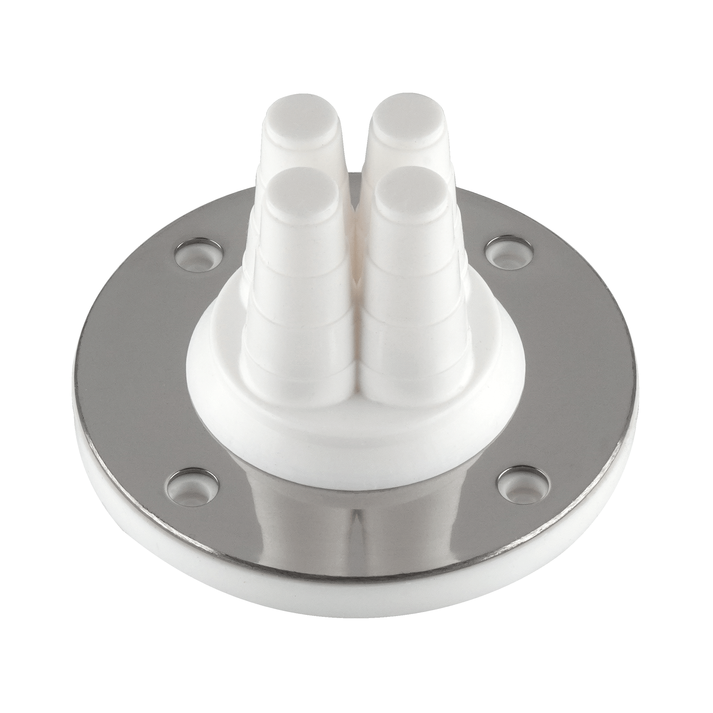 PIPETITE multi-grommet, polished design, compatible with 6mm, 8mm, 10mm, and 12mm hoses

