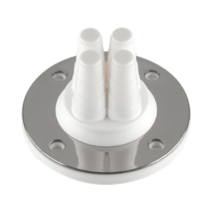 PIPETITE multi-grommet, polished design, compatible with 6mm, 8mm, 10mm, and 12mm hoses
