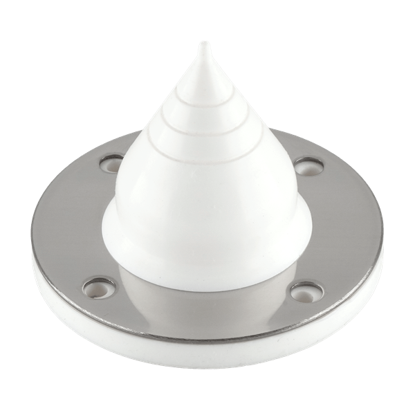 Compact PIPETITE wall boot, size 1, provides a full cone seal for openings ranging from 0 to 1 inch, ideal for hygienic applications.
