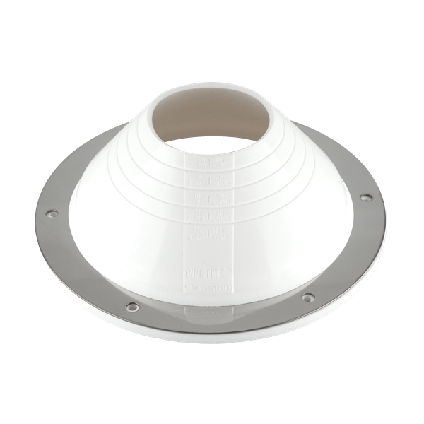 Durable PIPETITE wall boot, size 4, designed to seal openings ranging from 2.76 to 5.31 inches, ideal for maintaining hygiene standards.