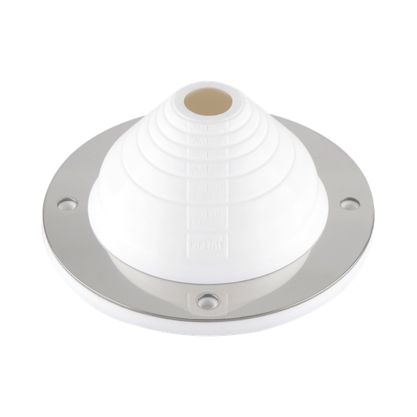 precut PIPETITE wall boot, size 2, designed to seal openings from 1 inch to 1.05 inches