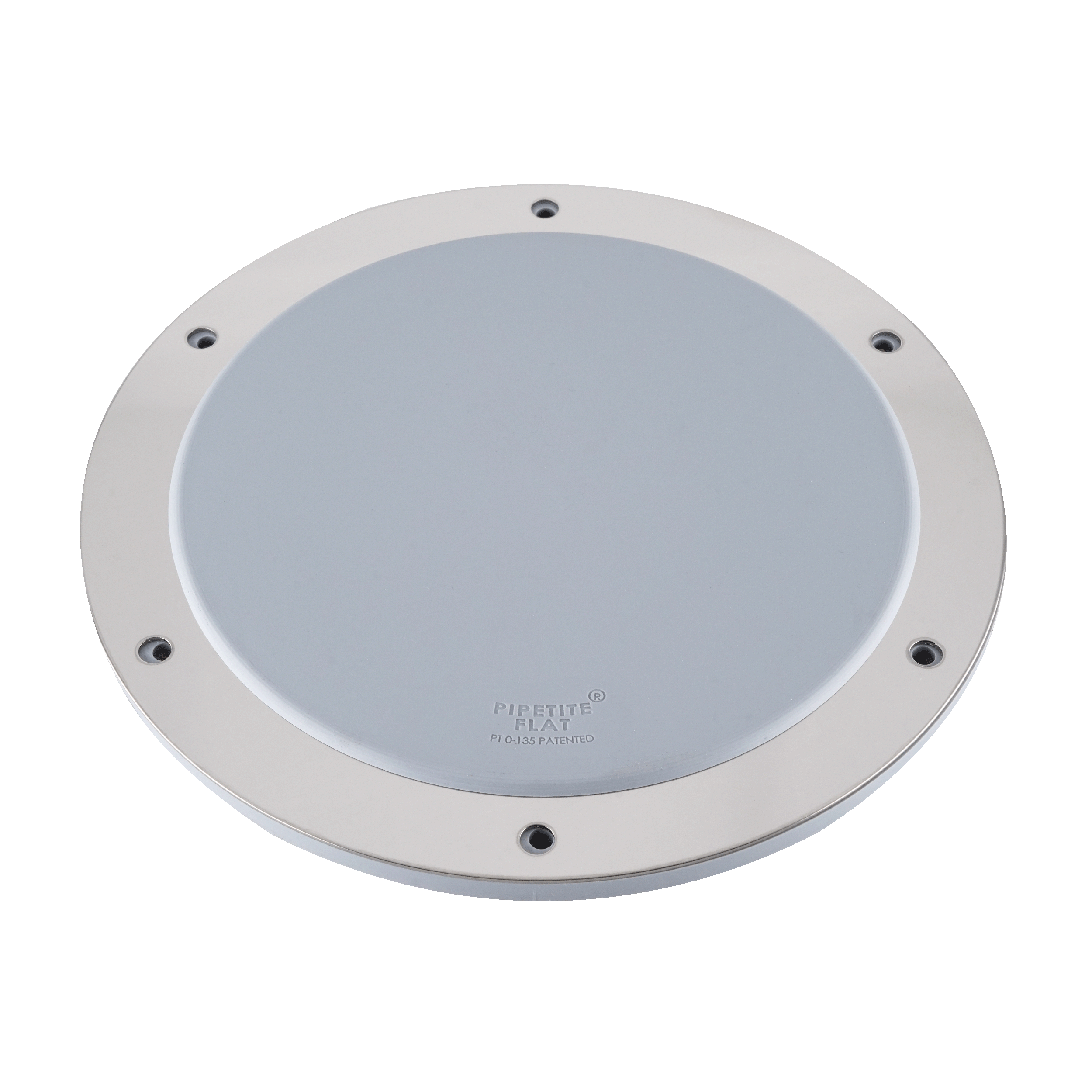 Pipetite flat  in gray color, size 4, uncut, with a range of 0 to 5.31 inches.