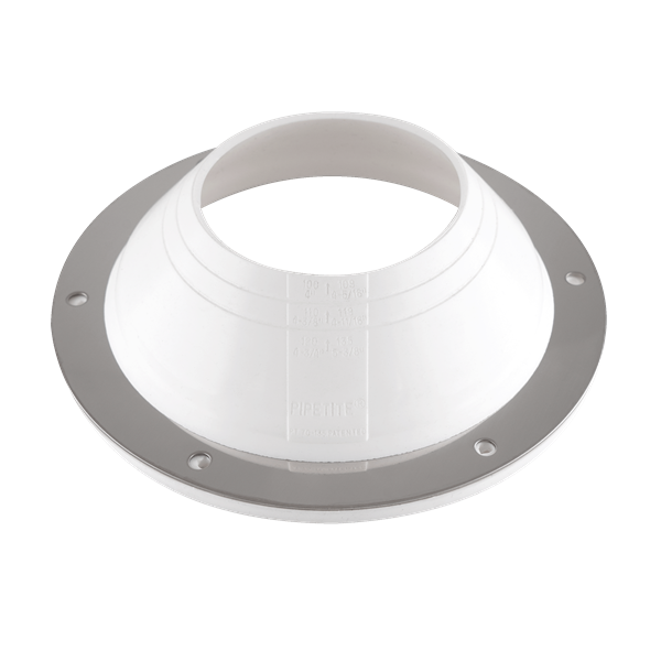 precut PIPETITE wall boot, size 4, designed to seal 4-inch openings, ideal for hygienic installations