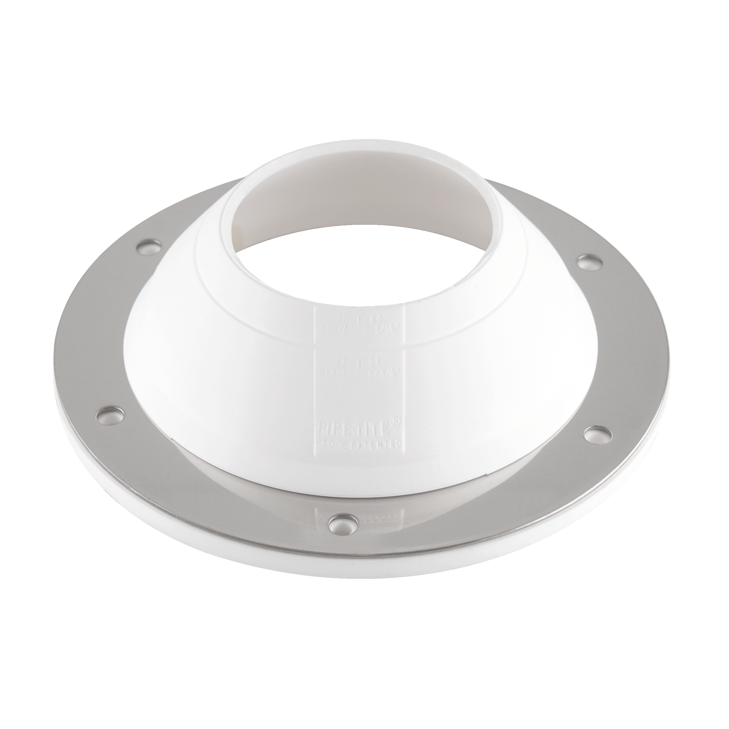 precut PIPETITE wall boot, size 3, designed to seal 3-inch openings, ideal for hygienic installations