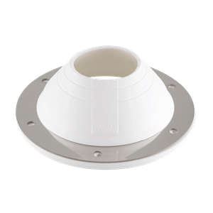 Pipetite wall boot, size 3, precut to fit 2.5-inch openings, designed for secure and hygienic installations.