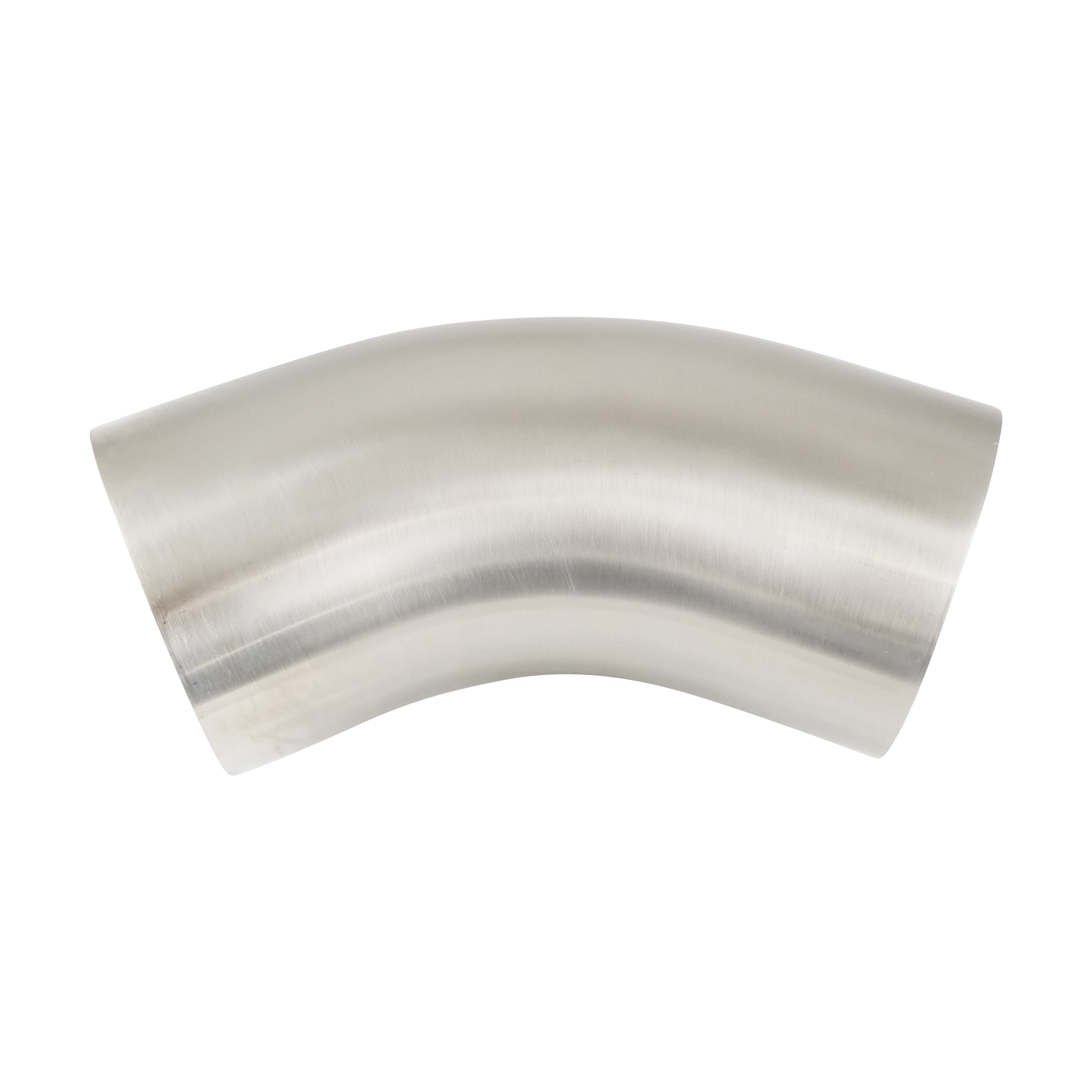 45-degree elbow with a 4-inch butt weld connection, constructed from 316L stainless steel, with a 20RA internal finish only, SF1 BPE compliant.