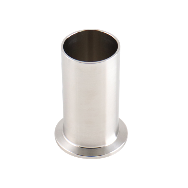 Light tank ferrule 1.5" tri-clamp 316l 3" overall length 20Ra inner diameter 32Ra outer diameter