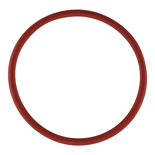 O-ring #340, made from red silicone, FDA-approved.