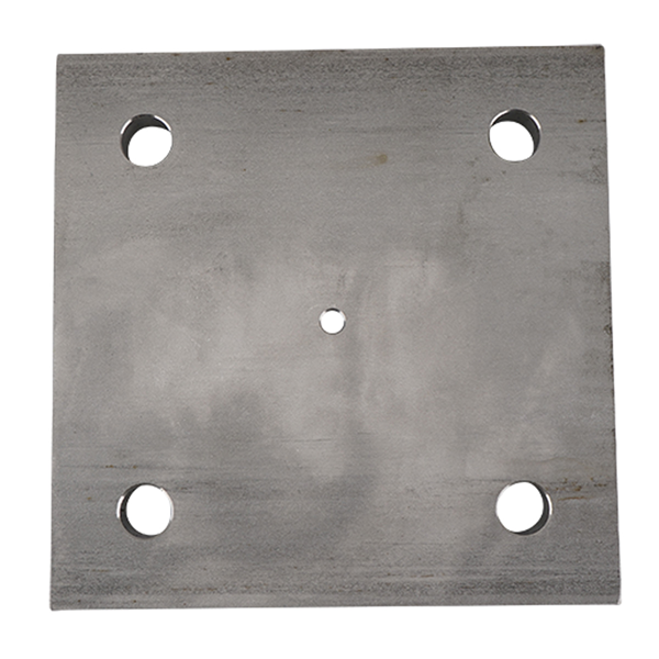 Plate 1/2" x 6" x 6" with four 9/16 holes 304