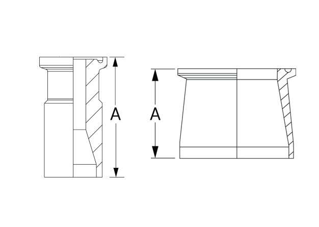 14MPW(pipesize)P Dimensional Diagram