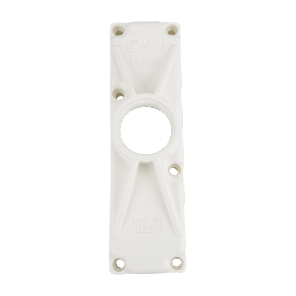 Muffler plate, PS4-15, poly, Wilden