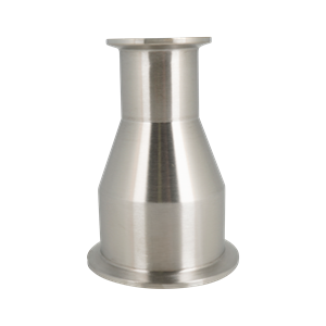 Concentric reducer 2.5x1.5 tri-clamp 316L 4.375" OAL 20Ra inner diameter 32Ra outer diameter BPE SF1