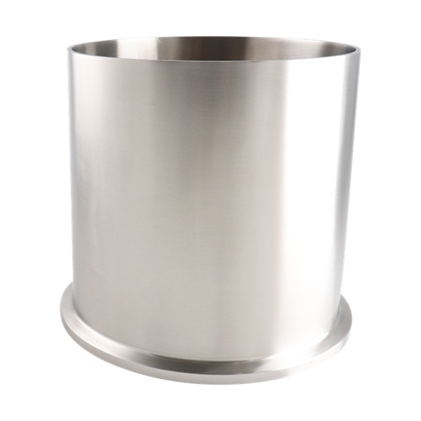 Light tank ferrule, 6-inch tri-clamp, made from 304 stainless steel, 6-inch overall length, 32RA internal and external finish.
