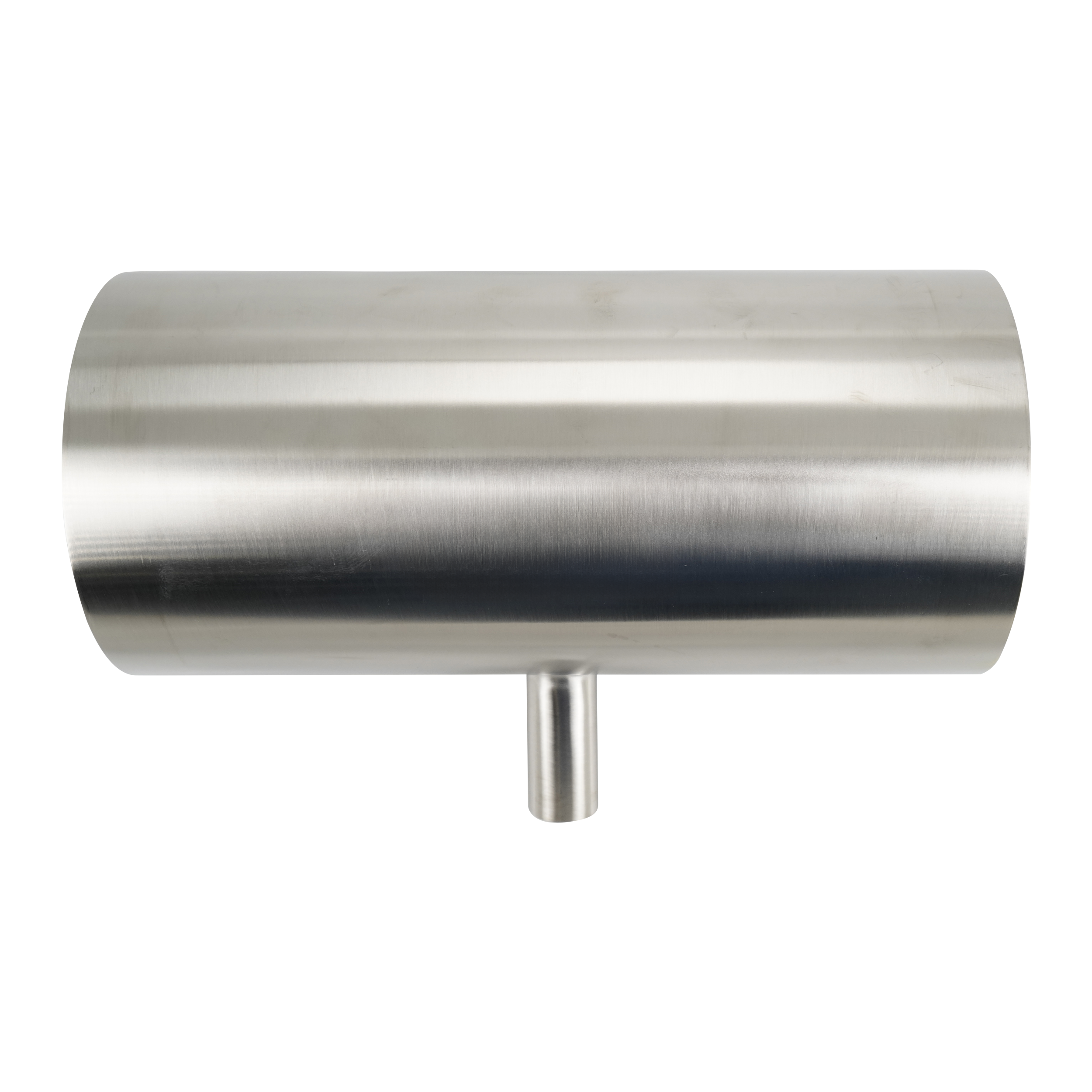Reducing tee, 4x0.75, butt weld, 316L, 15Ra EP ID, 32Ra OD, SF4 BPE