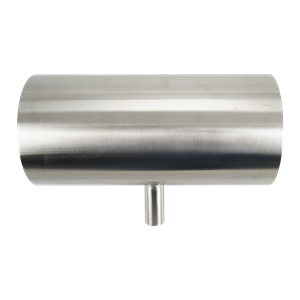 Reducing tee, 4x0.75, butt weld, 316L, 15Ra EP ID, 32Ra OD, SF4 BPE