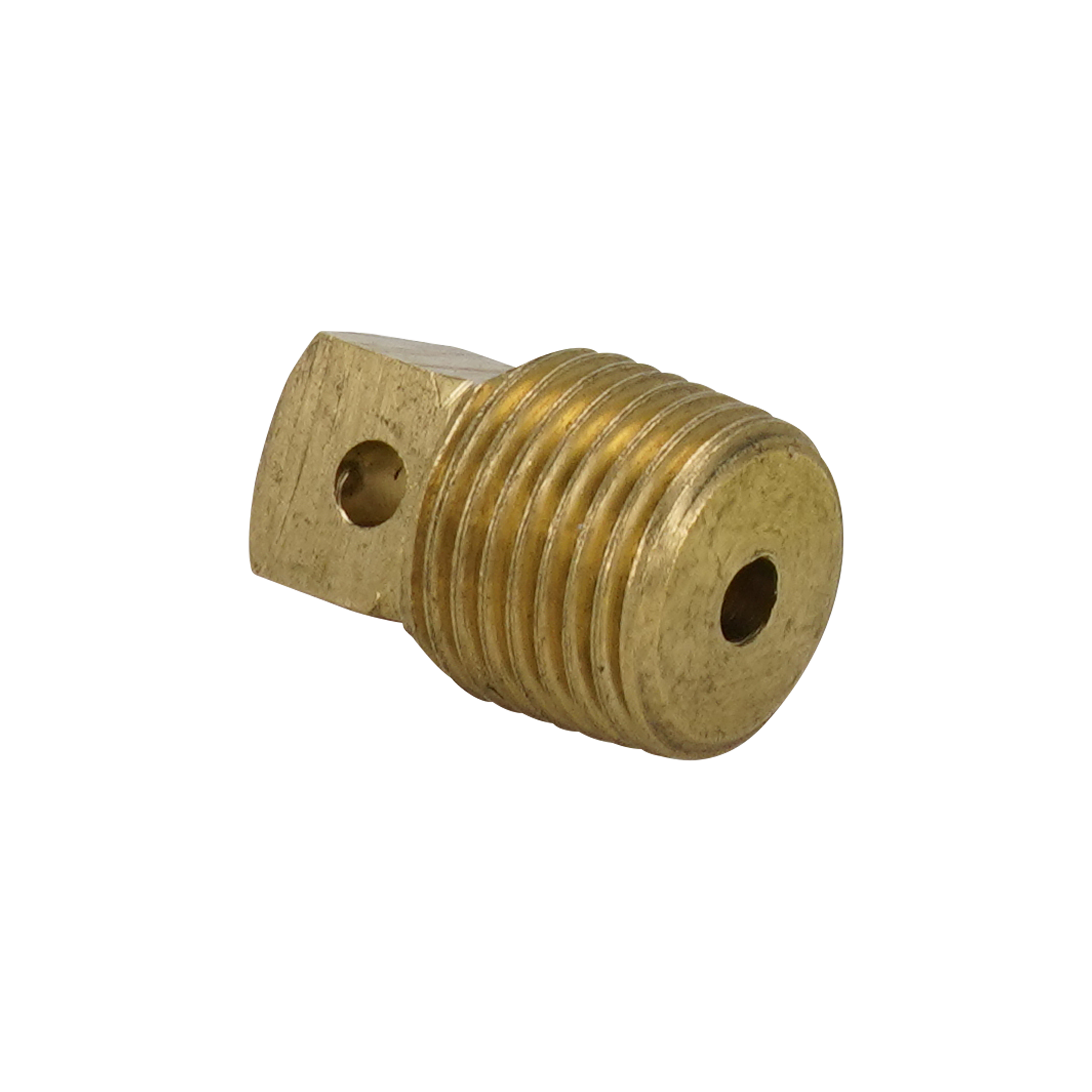 Plug vented with a chrome-plated finish.