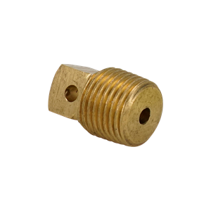 Plug vented with a chrome-plated finish.