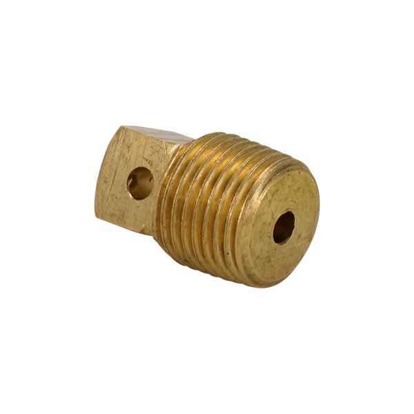 Plug vented with a chrome-plated finish.