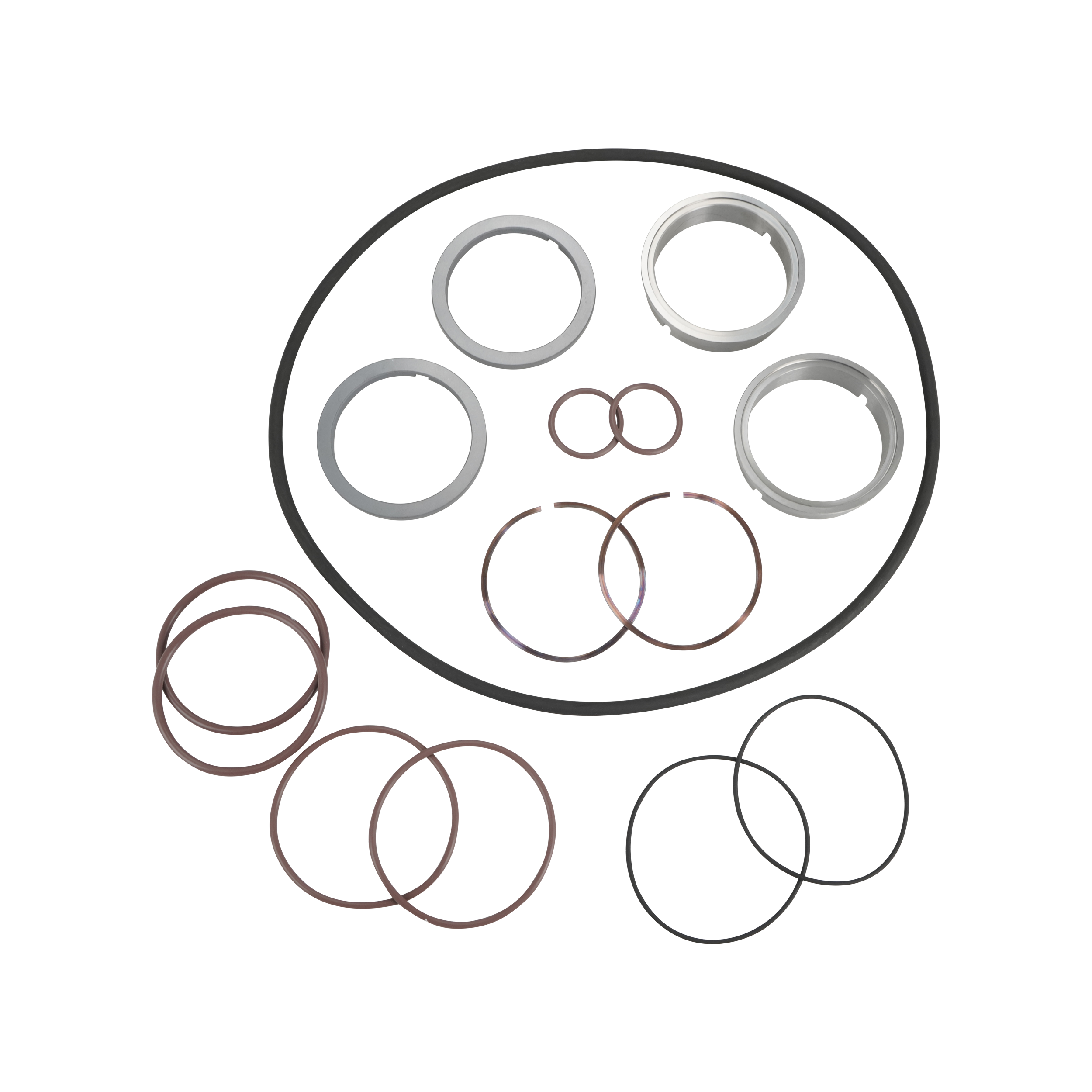 Seal kit SC/TC, Viton material, single seal configuration, compatible with ZP3 models 45, 60, and 130.
