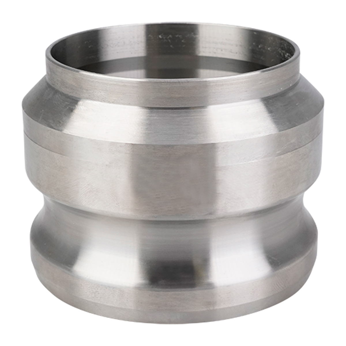Camlock, cam & groove, 3" male adapter x butt weld, 0.065" wall, 316