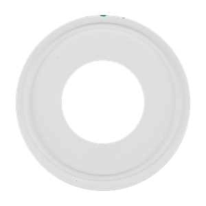 Gasket for 1-inch tri-clamp connections, made from white EPDM, USP Class VI compliant.