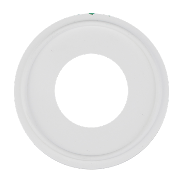 Gasket for 1-inch tri-clamp connections, made from white EPDM, USP Class VI compliant.