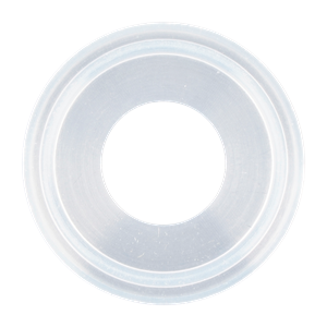 Gasket flanged 1" tri-clamp platinum cured silicone USP Class VI by Newman