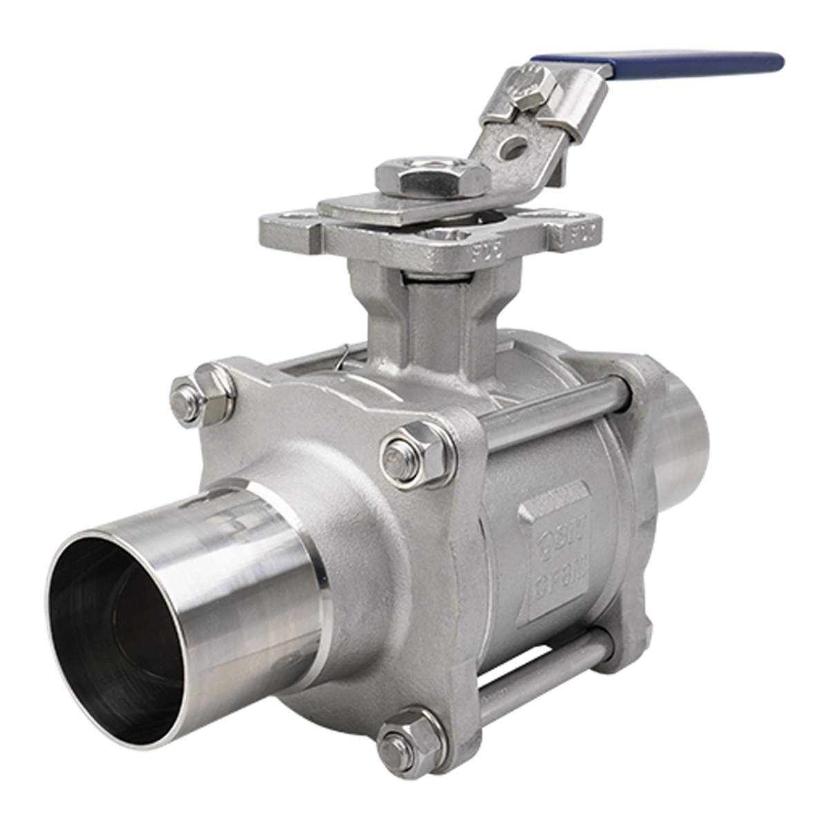 Ball valve 2" butt weld ext PTFE 316L QSM