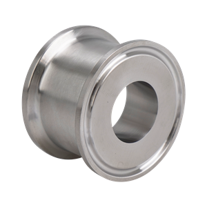 Conical instrument gauge reducer 1.5x1 tri-clamp 316L 1.25" OAL 20Ra ID 32Ra OD