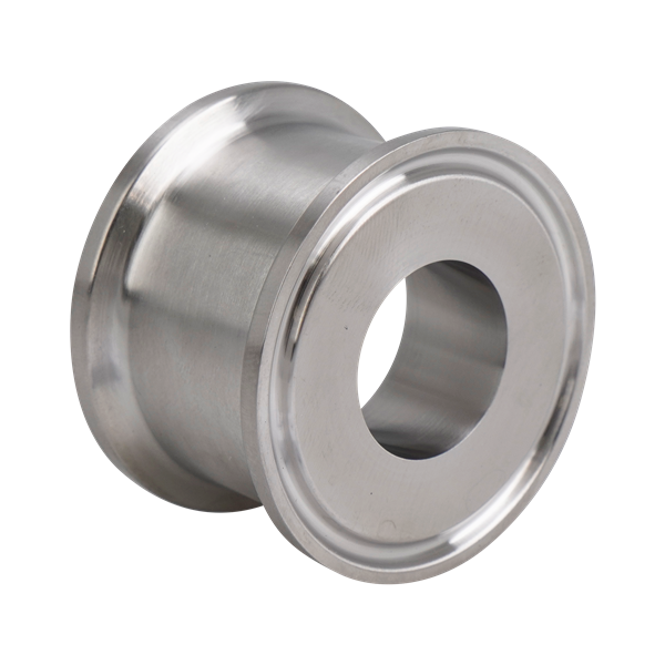 Conical instrument gauge reducer 1.5x1 tri-clamp 316L 1.25" OAL 20Ra ID 32Ra OD