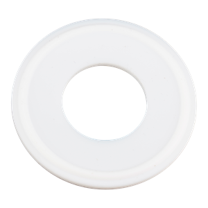 1-inch Tri-Clamp gasket, made from Teflon, compliant with USP Class VI standards, manufactured by Newman