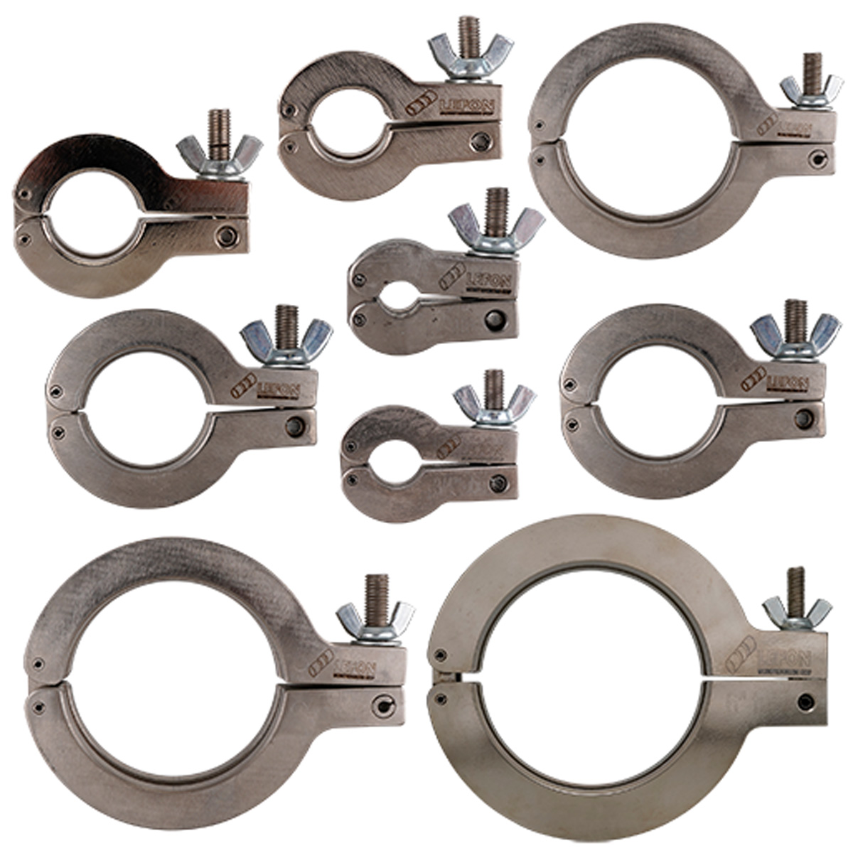 Saw guide kit for tube - includes sizes 0.5" 0.75" 1" 1.5" 2" 2.5" 3" 4" 6" with wing nut