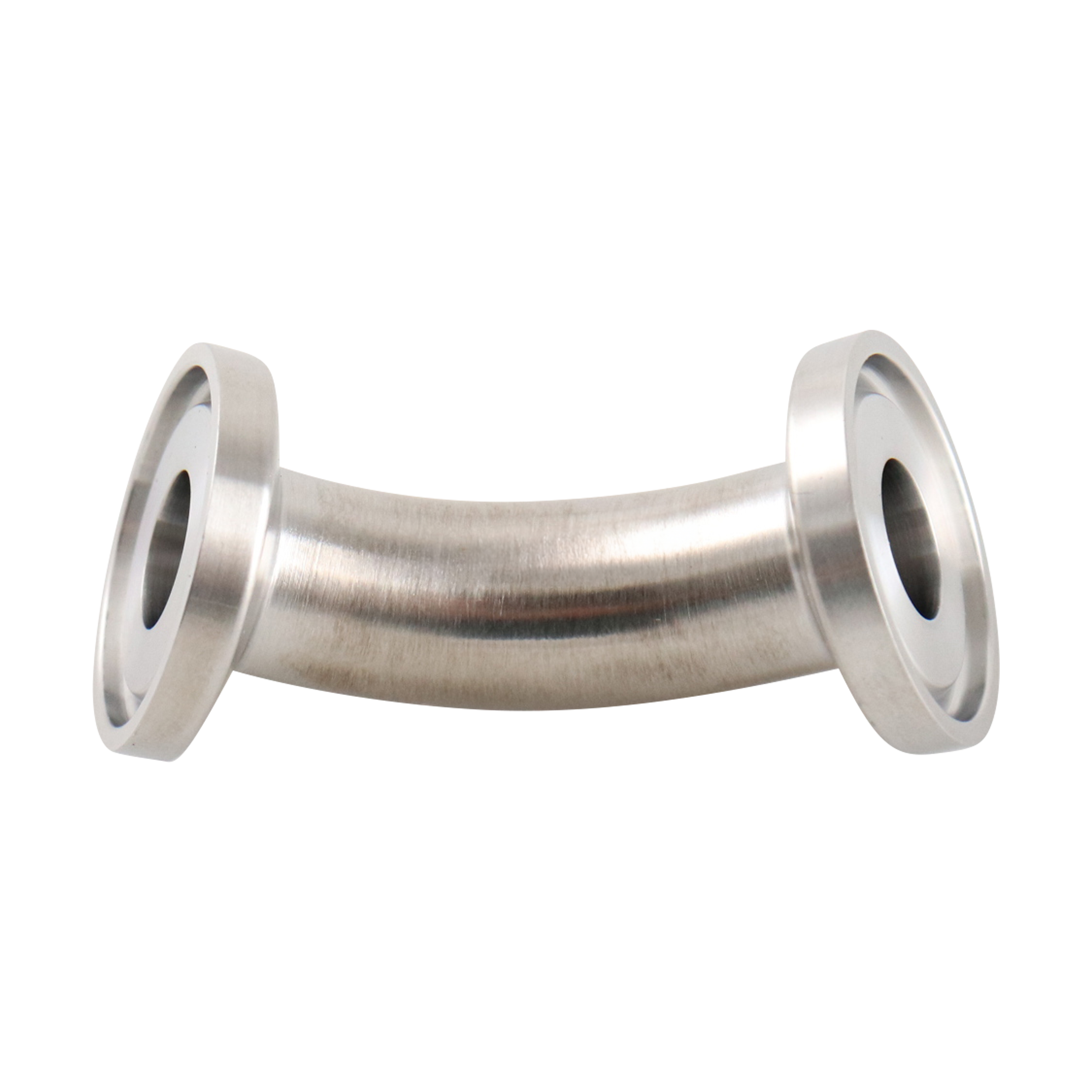 45 degree elbow 0.5" tri-clamp 316L 15Ra electropolished inner diameter 32Ra outer diameter, BPE SF4 finish