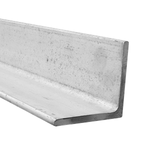 Angle piece measuring 2 x 2 inches, made from 304/304L stainless steel with a 0.25-inch wall thickness, compliant with ASTM A276.