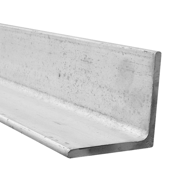 Angle piece measuring 2 x 2 inches, made from 304/304L stainless steel with a 0.25-inch wall thickness, compliant with ASTM A276.