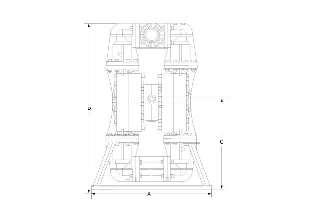 P1500 PVDF Dimensional Diagram