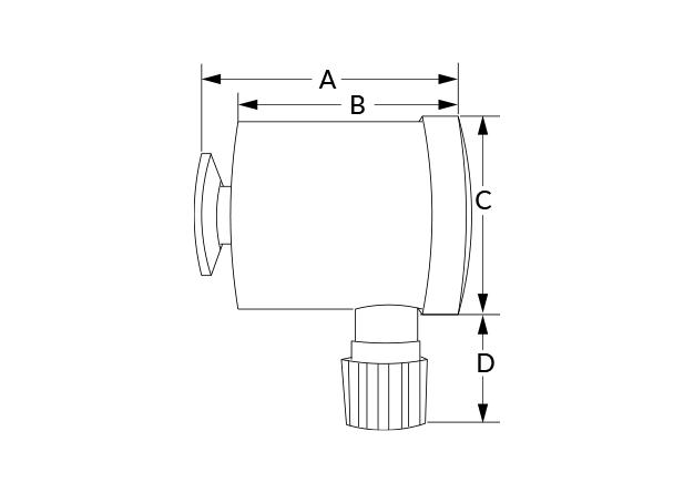 SR Pressure Transmitter TC Dimensional Diagram